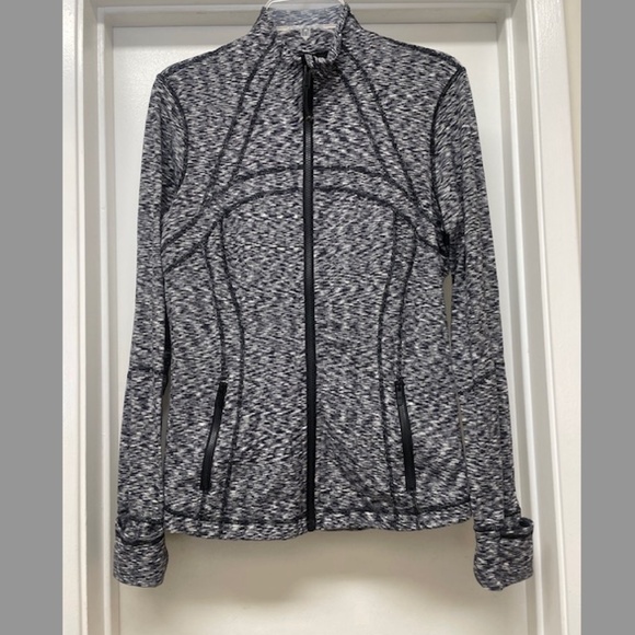 EUC Lululemon Define Rulu Jacket Spaced Out Space Dye Black White - Picture 4 of 12